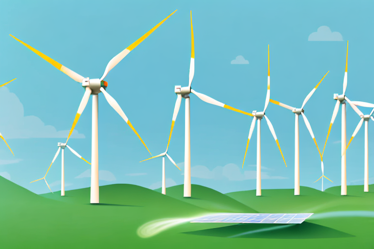 Various renewable energy sources such as wind turbines