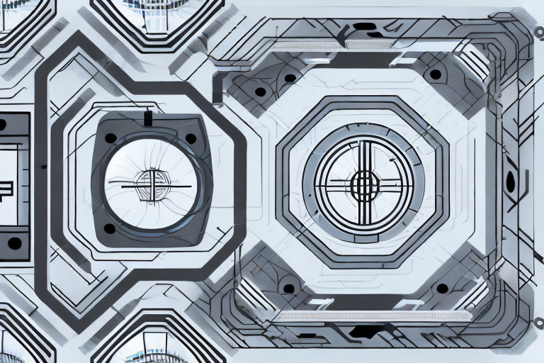 Various ventilation system symbols such as fans