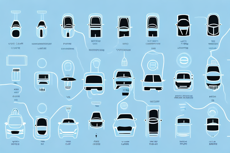 Various types of electric car charging plugs