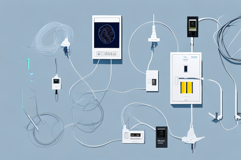 An 11 kw charging station with various stages of installation process