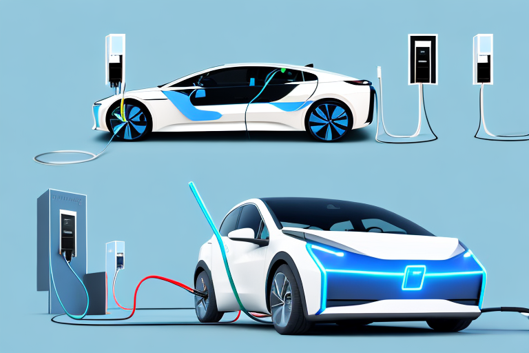 Several 11 kw charging stations for electric cars