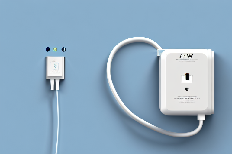An 11 kw wallbox charger connected to an electric vehicle