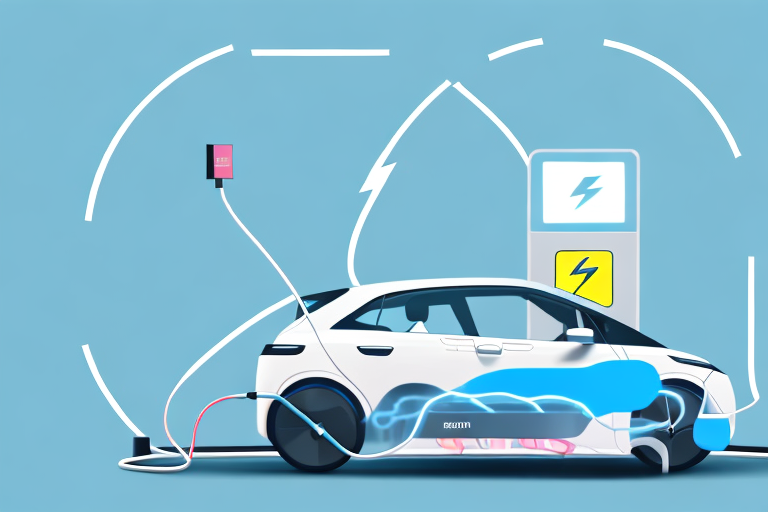 An electric car at an adac charging station