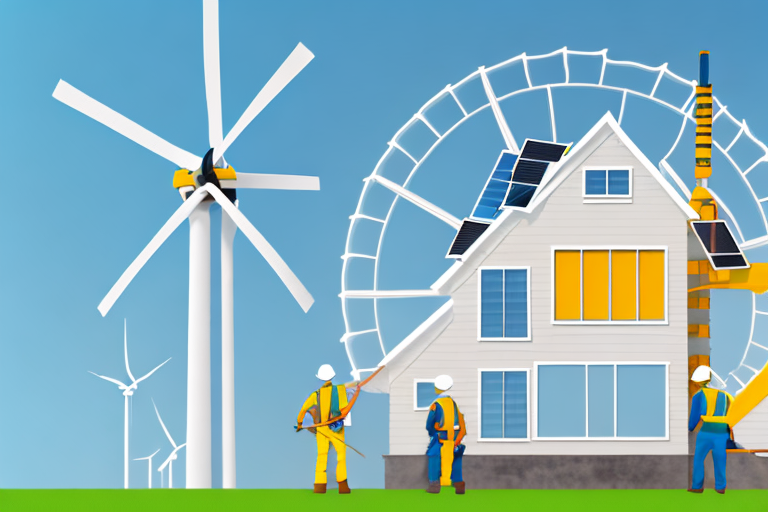 A house with an energy efficiency class h label