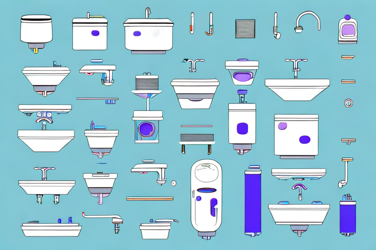 Various sanitary equipment like sinks