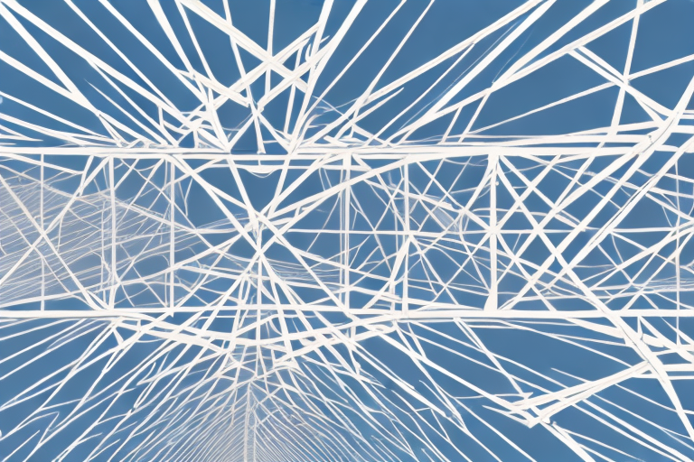A roof structure showing pfettendach bracing (rafter roof bracing)