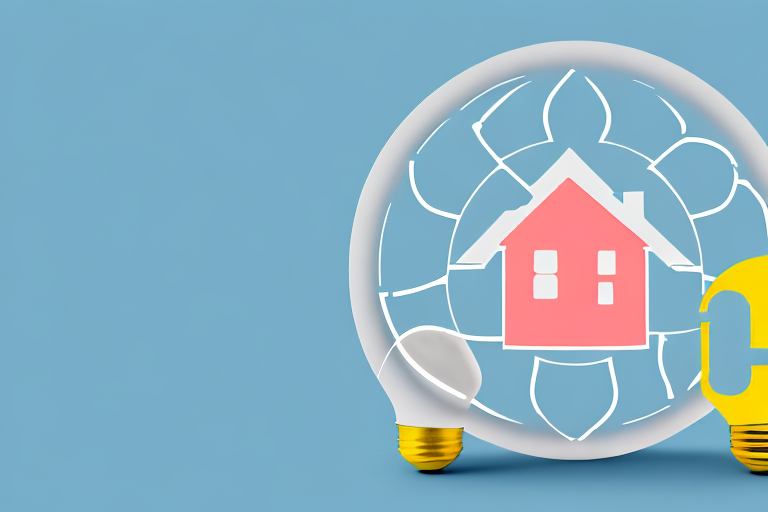 A house with visible energy-efficient upgrades like solar panels