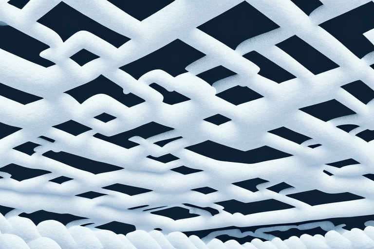 A roof under construction with visible insulation materials such as foam panels