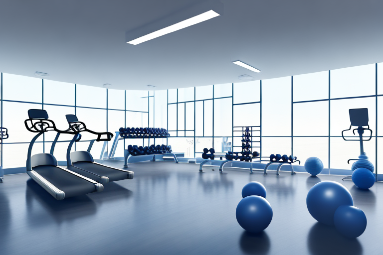 A spacious room filled with various types of fitness equipment