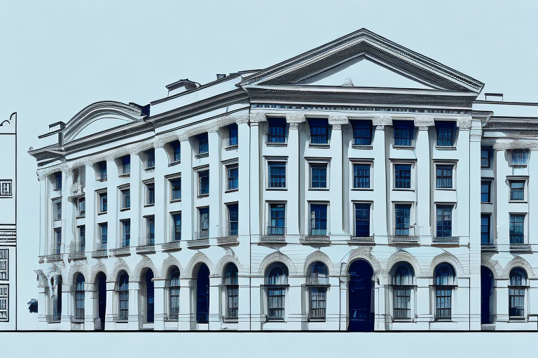 A historic building undergoing restoration