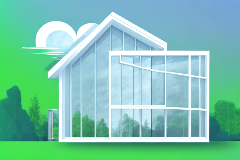 A modern house with energy-efficient windows
