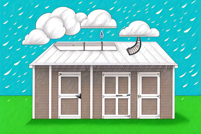 A sturdy shed with a well-constructed roof