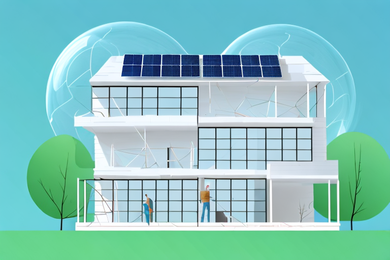 An old building in the process of renovation