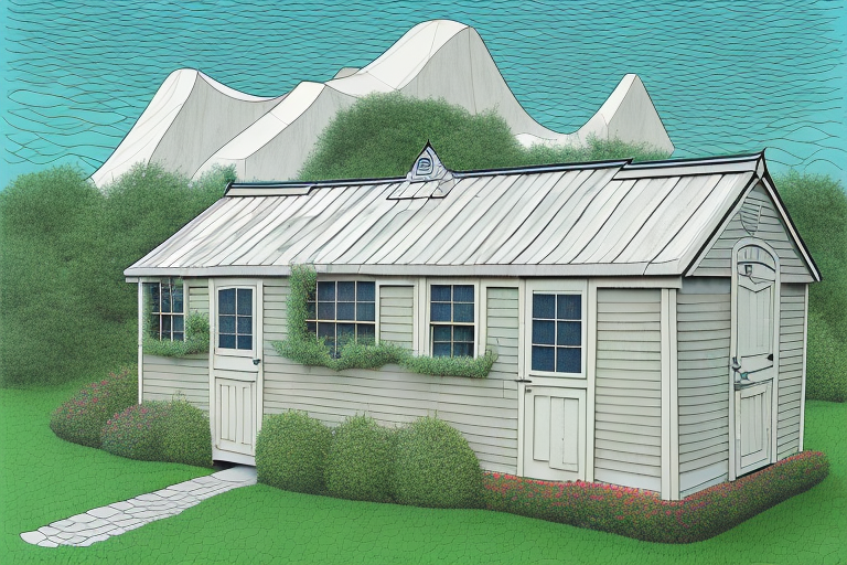 A sheddach (shed roof) showcasing its distinct single slope design