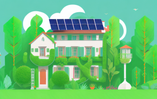 A house covered in greenery