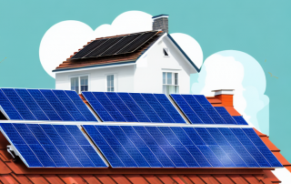 A house undergoing roof renovation with solar panels being installed on it