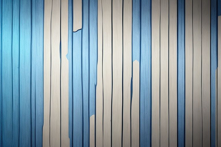 A wooden wall with visible layers