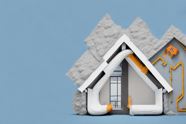 A house with a visible attic