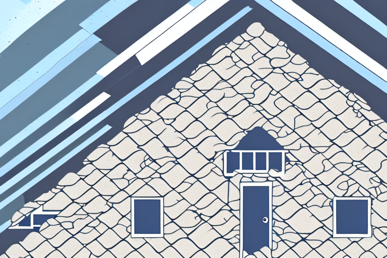 A house with an exposed roof