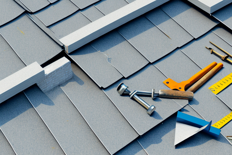A flat roof under renovation