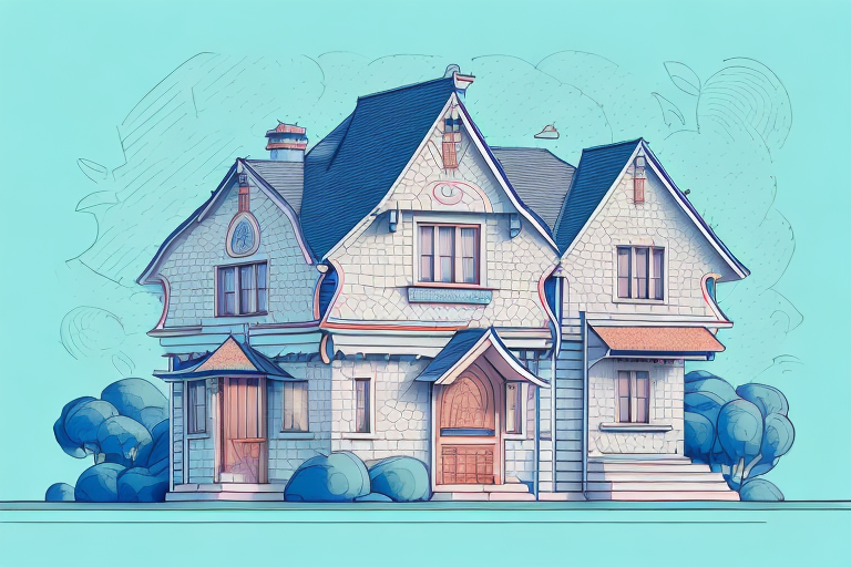 A charming house with a couple of prominent