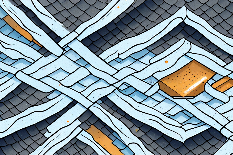 An old roof being effectively insulated