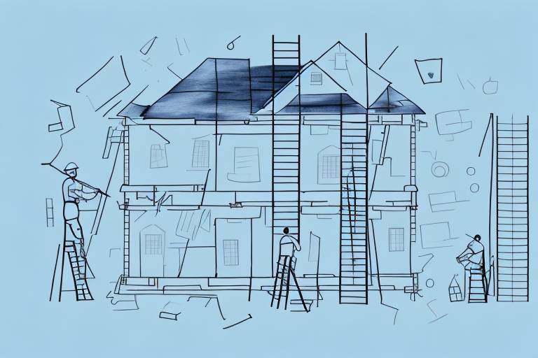 A house in the process of renovation