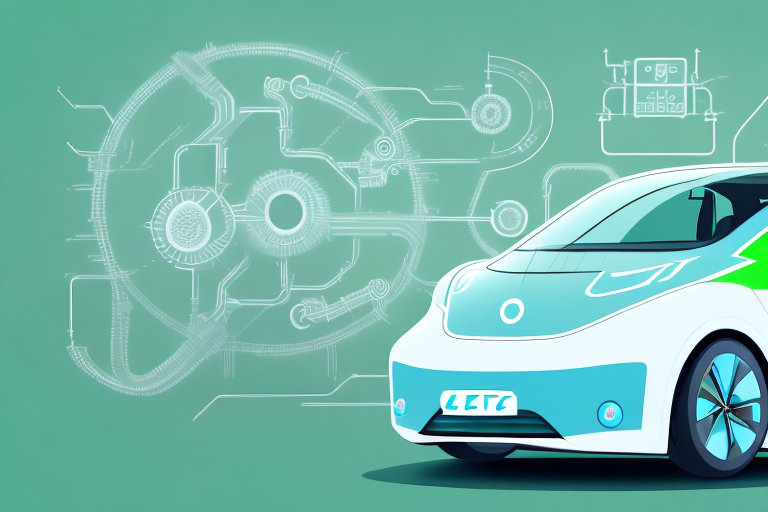 An electric car in production