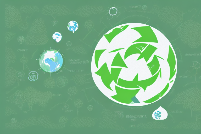 A large footprint filled with various environmentally friendly elements such as wind turbines