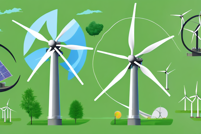 Various renewable energy sources such as solar panels