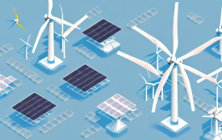 A variety of energy sources like wind turbines