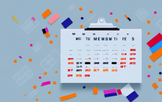A well-organized calendar with various color-coded tasks and a clock