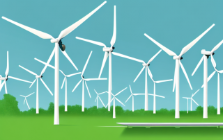 A sustainable building with solar panels