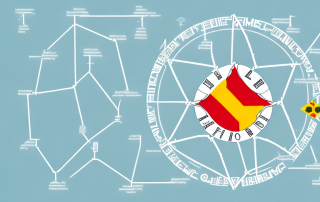 The german map with symbolic icons representing energy efficiency