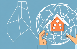 A house surrounded by various energy symbols (like a wind turbine