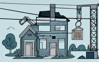 A house disconnected from power lines