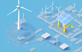 Various energy sources like solar panels