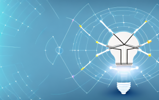 A complex digital interface with various energy-related icons