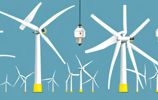 Various energy-saving appliances like a wind turbine