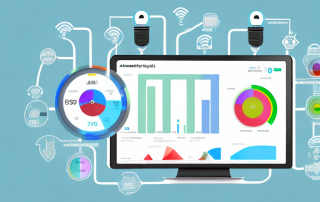 A smart home system dashboard showing different energy usage metrics