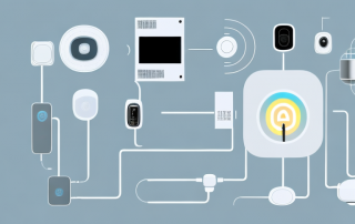 A modern home filled with various smart devices like a thermostat