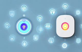 Several different smart home devices like a smart thermostat