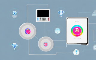 A modern home equipped with various smart home devices