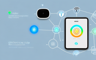 A modern home filled with smart devices like a smart thermostat