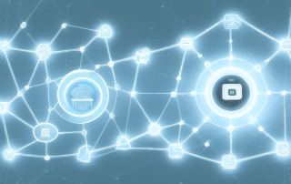 Various interconnected devices like a smart fridge