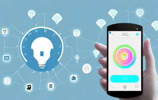 Several smart home devices like a thermostat