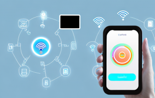 Various smart home devices like a thermostat
