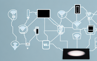Several different types of wlan sockets integrated into the walls of a modern