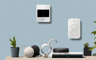 A modern home interior filled with various smart home devices