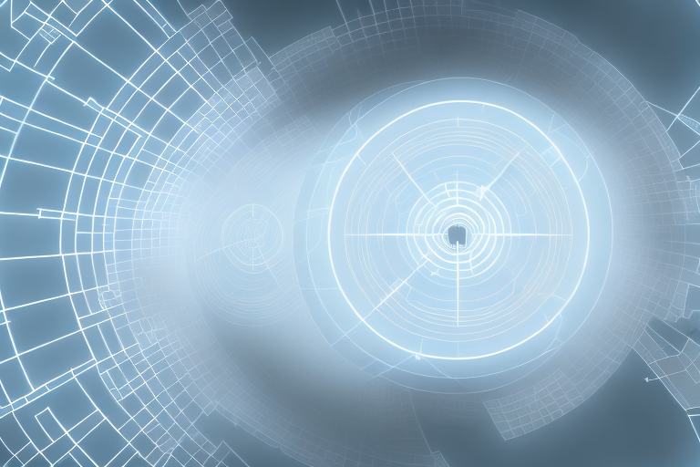 Several smart motion detectors placed strategically around a modern